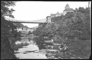Elbogen. Schloss - Eger mit Ruderkähnen