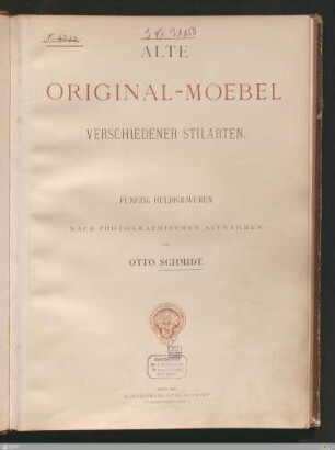 Alte Original-Moebel verschiedener Stilarten