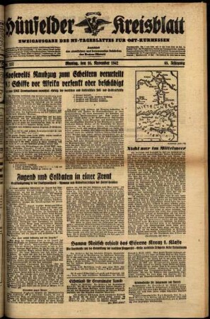 Ausgabe vom Montag, den 16. November 1942.