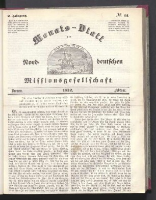 N°. 14. 1852. Februar