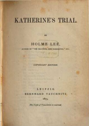 Katherine's trial