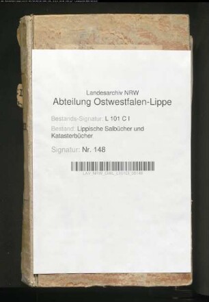 Salbuch der Vogtei Oerlinghausen von 1721, 2. Fassung