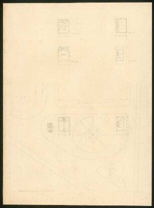 Vorplatz Potsdamer Bahnhof, Berlin: Lageplan und Grundrisse 1:200