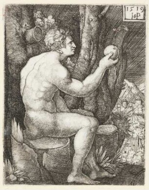 Adam, sitzend