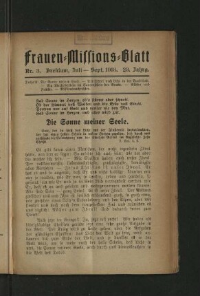 Nr. 3, Juli - Sept. 1918