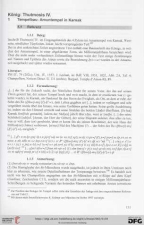 König: Thutmosis IV.