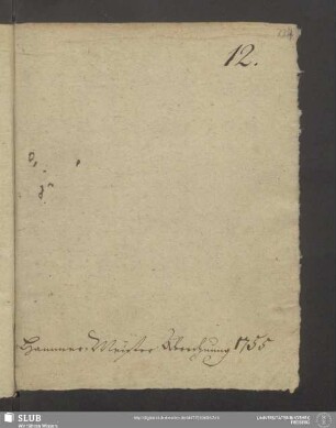 Hammer-Meister Abrechnung 1755