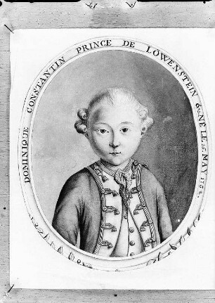 Dominik Konstantin, 4. Fürst zu Löwenstein-Wertheim-Rochefort (1762-1814) (kein Glasnegativ)