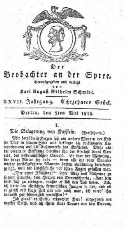 18. Stueck, 5. Mai 1828