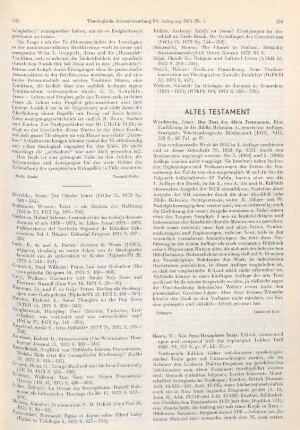334-336 [Rezension] New Syro-Hexaplaric texts