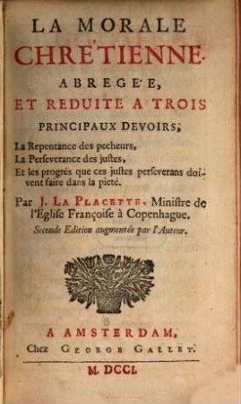 La morale chrêtienne