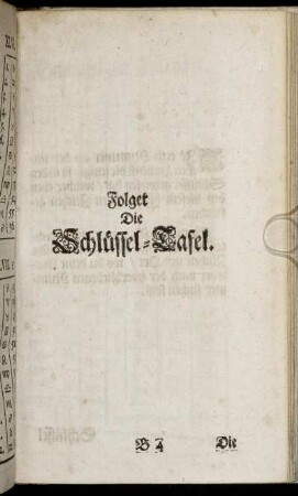 Folget Die Schlüssel-Tafel.