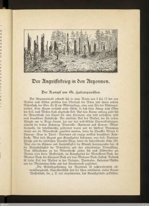 I. Der Angriffskrieg in den Argonnen