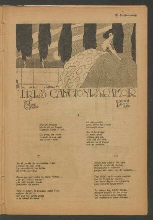 Tres canciones de amor : Ilustró Peña Plata