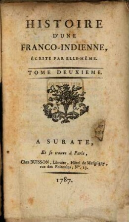 Histoire D'Une Franco-Indienne, 2
