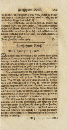 Funfzehnter Brief.
