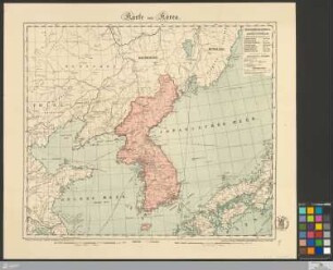 Karte von Korea