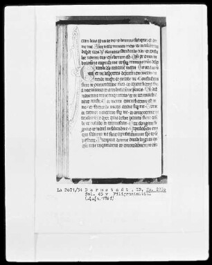 Psalterium und Diurnale — Initiale E (xaudi), Folio 45verso