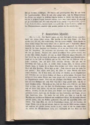 P. Keworkian Schreibt: