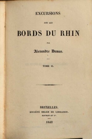 Excursions sur les bords du Rhin, 2