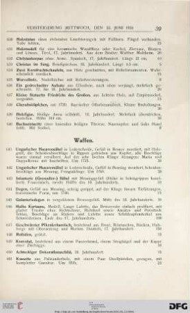 Waffen (Nr. 641-671)