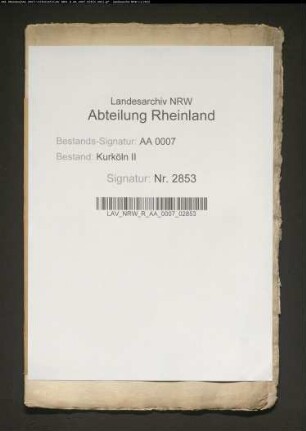 Zehnte zu Rossenray im Amt Rheinberg