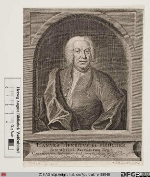 Bildnis Johann Heinrich Heucher (1729 von)