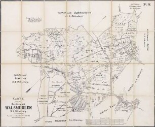 N° IV; Karte von der Dorffeldmark Walsmühlen, D.A. Wittenburg