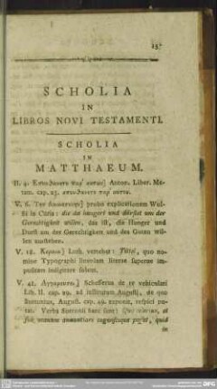 Scholia In Libros Novi Testamenti