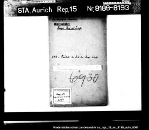Der Beschluß der Barger Sielacht, das Siel neu zu bauen
