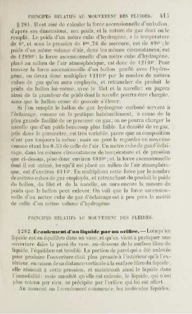 Principes relatifs au mouvement des fluides, machines qui servent à élever les liquides.