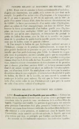 Principes relatifs au mouvement des fluides, machines qui servent à élever les liquides.