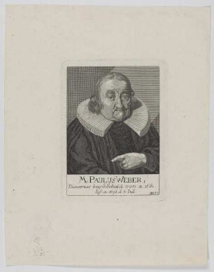 Bildnis des Paulus Weber