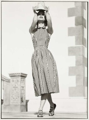 Modeaufnahme, Modell Ann Klem im Ringling Museum