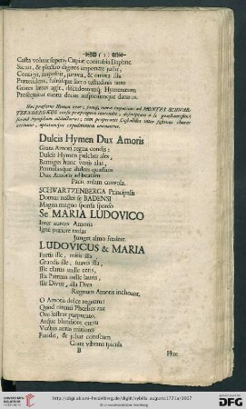Dulcis Hymen Dux Amoris […]