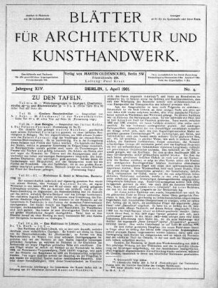 No. 4, 1. April 1901