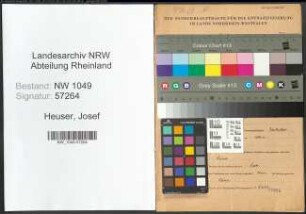 Entnazifizierung Josef Heuser , geb. 23.02.1894 (Landwirt)