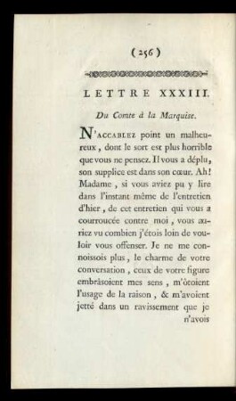 Lettre XXXIII.