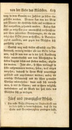 Fünf und zwanzigster Absatz