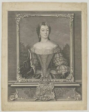 Bildnis der Sophia Friederica Albertina zu Brandenburg