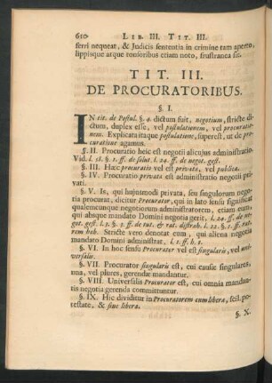 Tit. III. De Procuratoribus