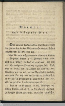 Vorwort und dringende Bitte