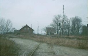 Bergerdamm Empfangsgebäude Güterschuppen Anschlussgleis