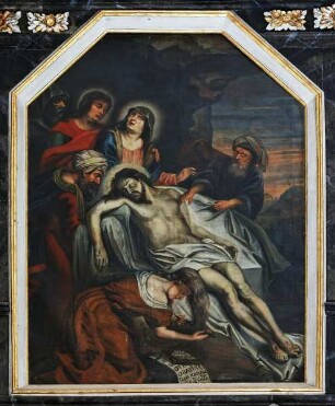 Hochaltar — Trauer um den toten Christus