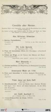 Gemälde alter Meister (Nr. 3-129)