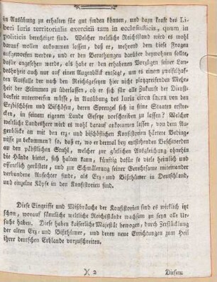 Pro-Memoria über die gegenwärtige Nunziaturstreitigkeiten