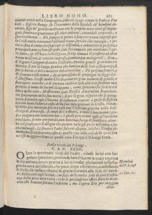 Cap. XXXII. Delle virtù del P. Luigi