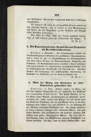 Was der König von Hannover zu einer Deputation gesprochen hat
