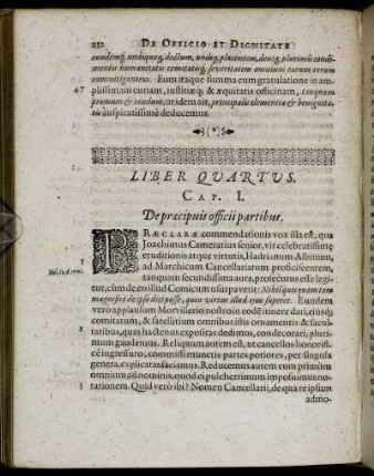 Cap. I. De præcipuis officii partibus.