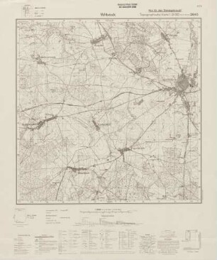 2840 Wittstock, Topographische Karte 1:25000 (4cm - Karte)